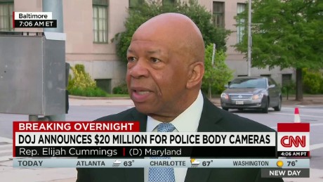 Rep. Cummings supports DOJ funds for body cameras