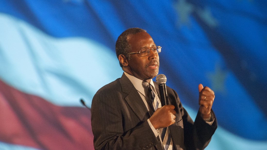 Carson delivers the keynote address at the Wake Up America gala event on September 5, 2014, in Scottsdale, Arizona.