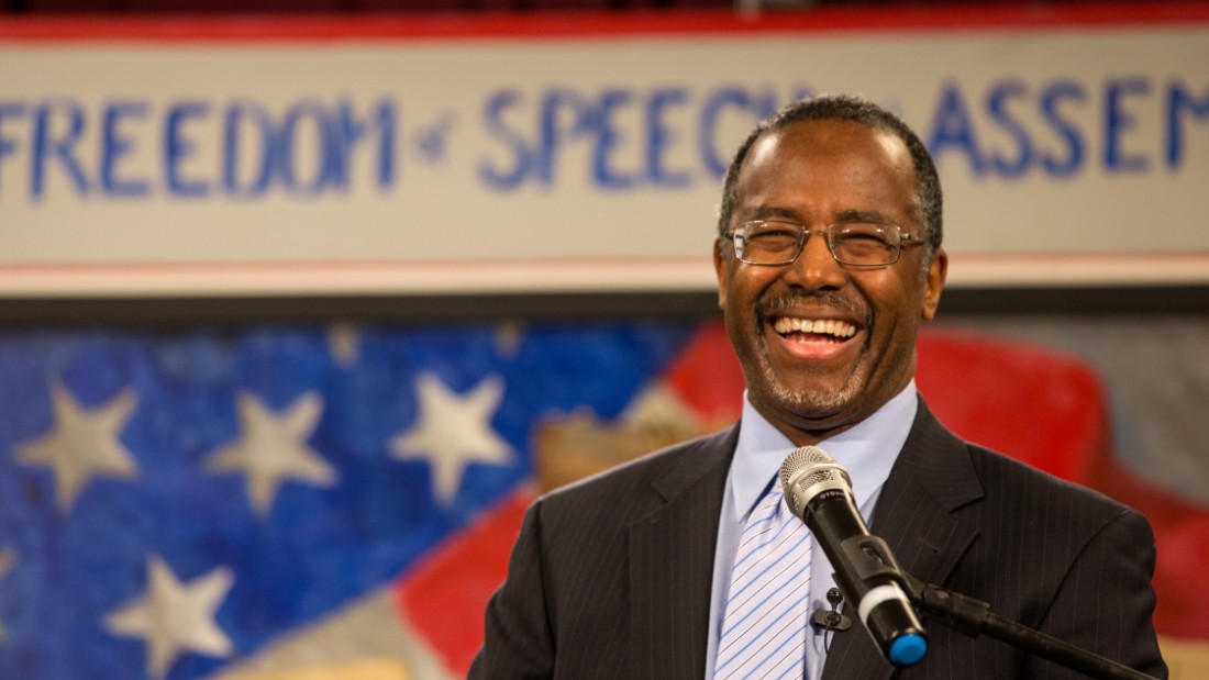 Carson speaks at the South Carolina Tea Party Coalition convention on January 18, 2015, in Myrtle Beach, South Carolina. A variety of conservative presidential hopefuls spoke at the gathering on the second day of a three-day event. 