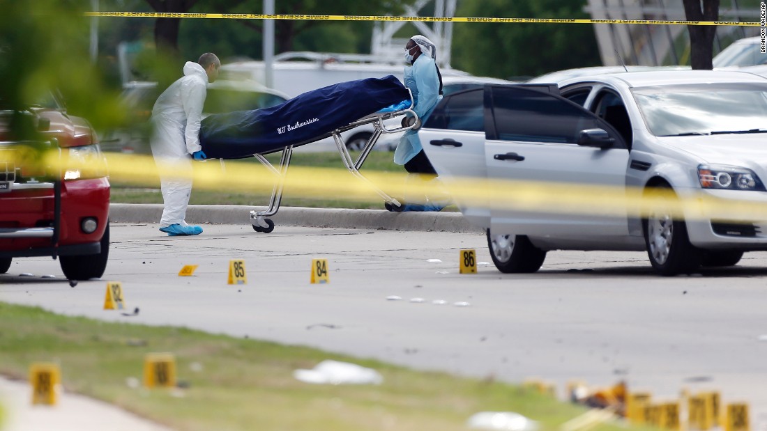 Texas shooting Officer with pistol stops riflewielding attackers CNN