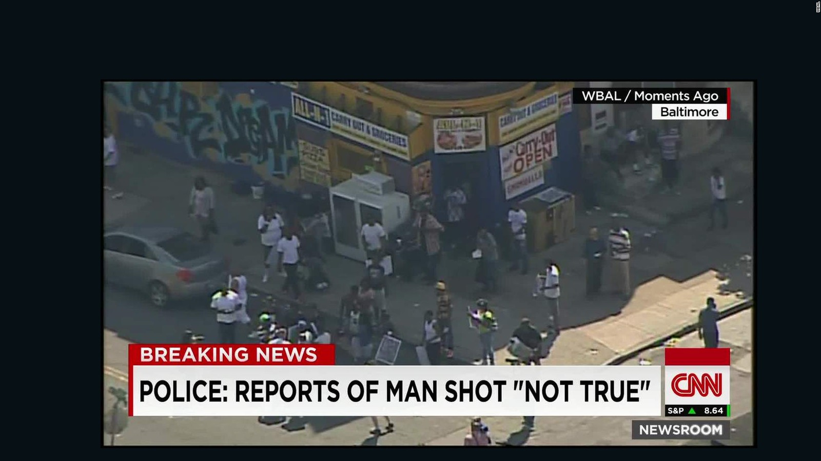 Baltimore Protests Turn Violent Police Injured Cnn