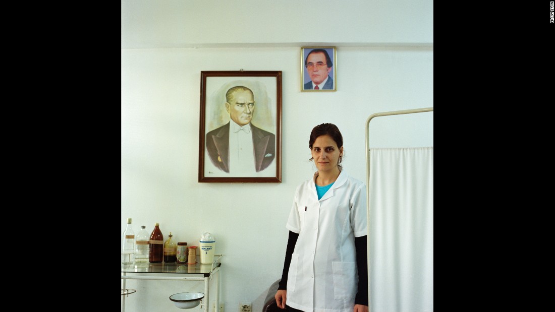 A nurse poses in Zonguldak, on the Black Sea coast.&lt;br /&gt;