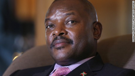 Burundian President Pierre Nkurunziza was elected in July to a third term many view as unconstitutional.