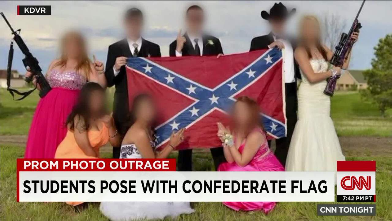 Confederate Flag Prom Photo Racism Or. 