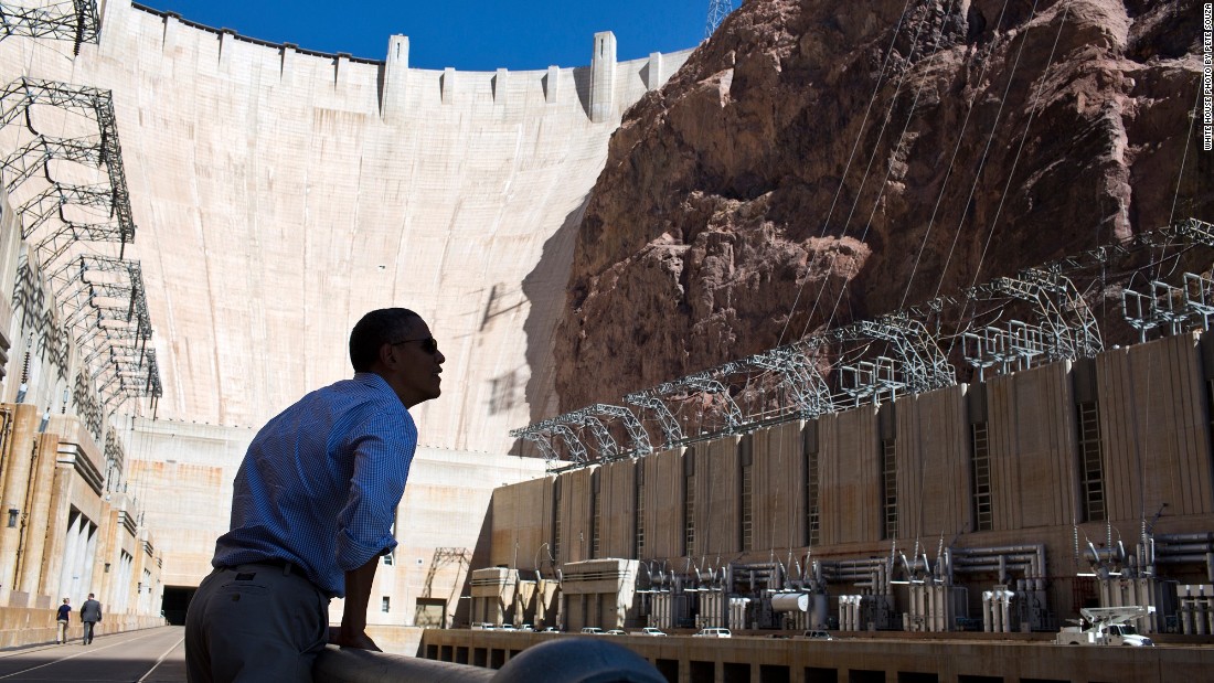Viewing the Hoover Dam in Nevada on October 2, 2012. 