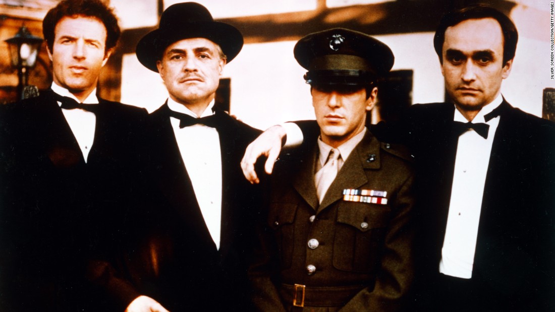 &quot;The Godfather,&quot; directed by Francis Ford Coppola, took home several Academy Awards in March 1973, including Best Picture and Best Adapted Screenplay. The film was based on the best-selling novel by Mario Puzo and starred, from left, James Caan, Marlon Brando, Al Pacino and John Cazale. Brando won the Oscar for Best Actor.