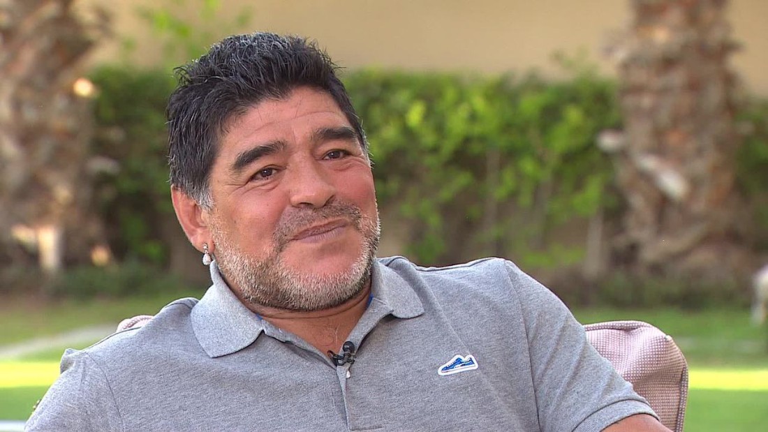 Maradona was interviewed by CNN anchor Becky Anderson.