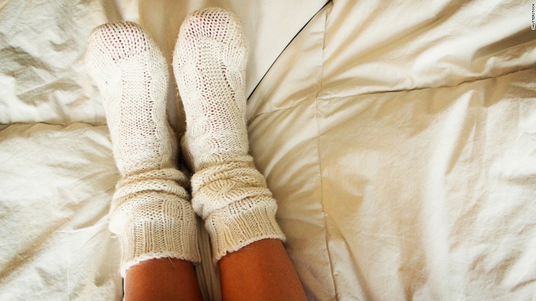 Did you know that having warm feet can help you sleep? Pull on a pair of socks before bed to speed up how quickly you&#39;ll fall asleep.