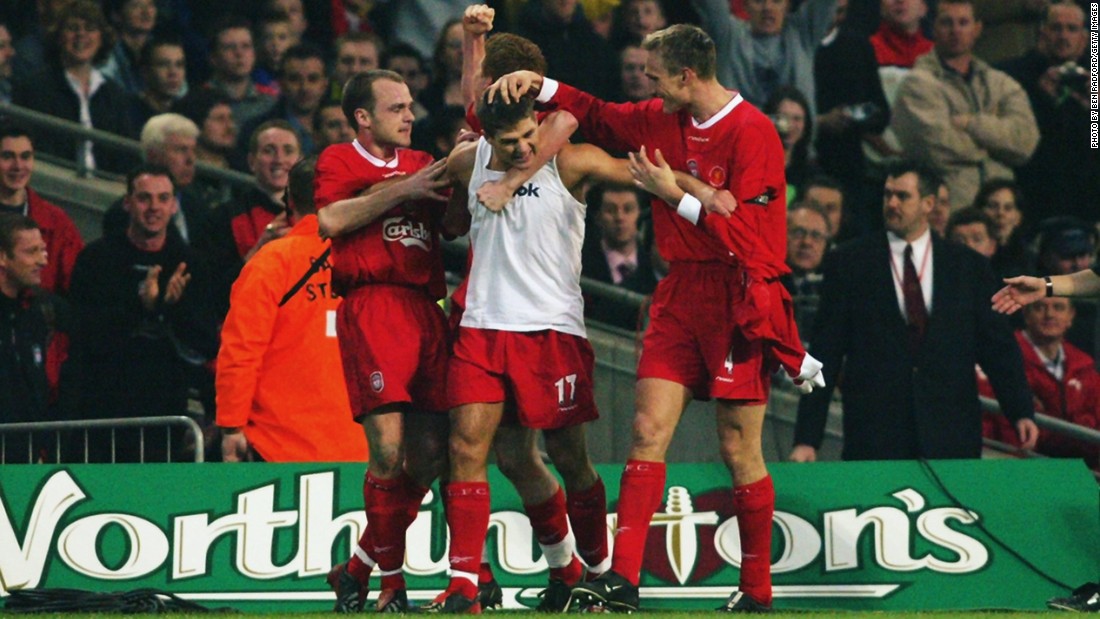 Another cup final goal helped Liverpool win the 2003 League Cup over a Manchester United side that would go on to lift the Premier League trophy.