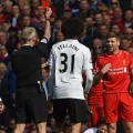 Gerrard Manchester United red card 2015