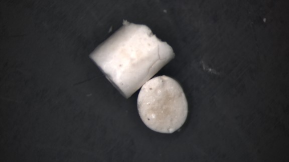 The bioconcrete is mixed just like regular concrete, but with an extra ingredient -- the "healing agent." 