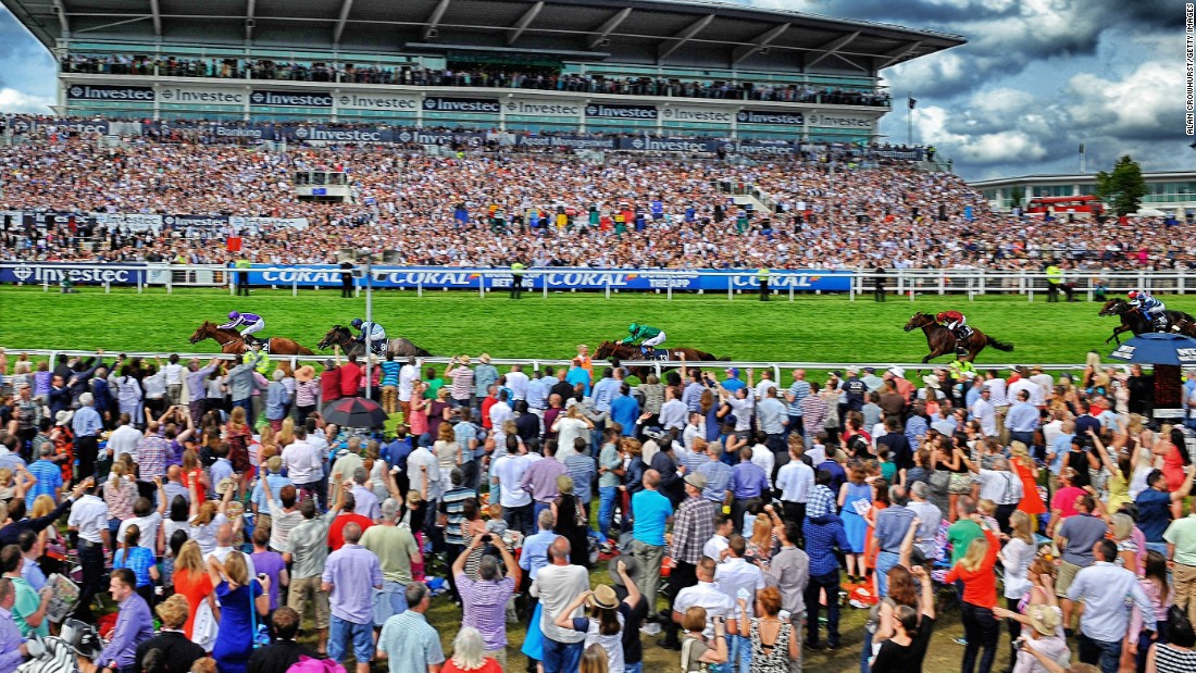 The crowd watches on as Joseph O&#39;Brien rides Australia to victory last year, a horse trained by his father Aidan.
