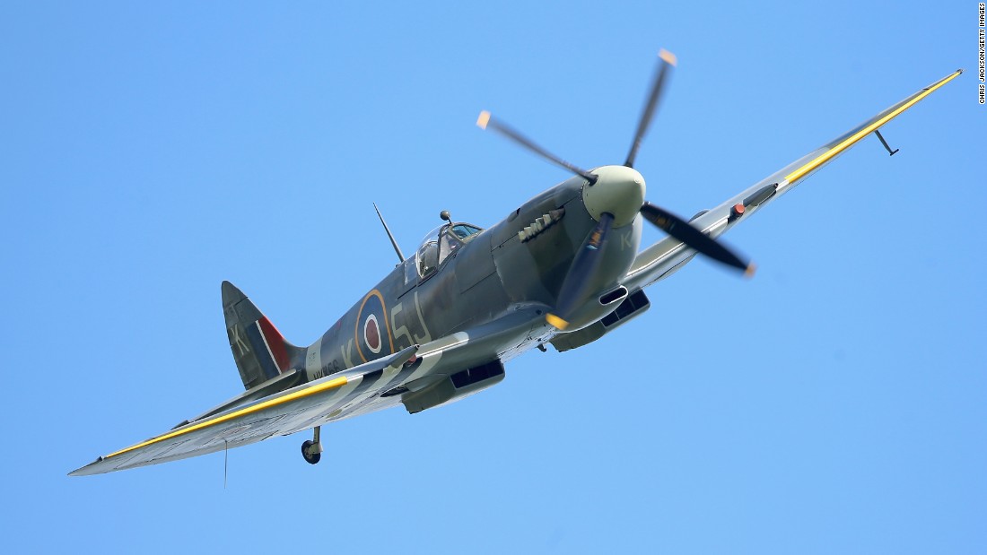 First used by the Royal Air Force in 1938, the Spitfire, a World War II fighter plane, was used in the Battle of Britain in 1940. More than 20,000 Spitfires were built in 22 different variants, with British aeronautical engineer Reginald Mitchell leading the team behind the first design.