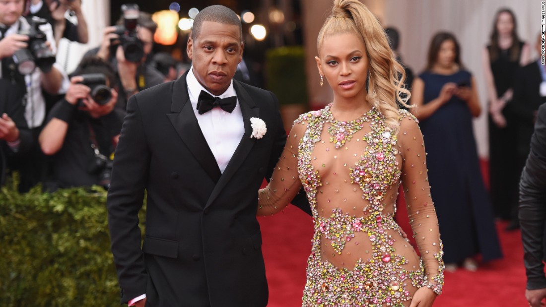 Jay Z and Beyoncé arrive at the Met Gala in New York in May 2015.