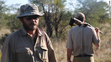 Professional hunter Hentie van Heerden had advice if a rhino charges: Get out of its way.