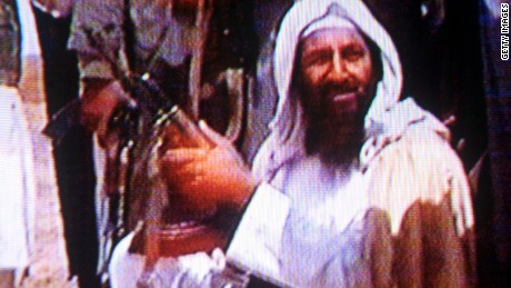 394735 05: (FILE PHOTO) Suspected terrorist Osama bin Laden is seen in this undated photo taken from a television image. (Photo by Getty Images)