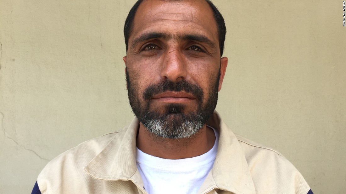 Zuhair Armanazi, 39. Blacksmith. &quot;A teacher and three students were thrown out of their classroom, when the regime dropped a bomb on their school. I found a boy, about 11 years old, buried to the chest with rubble. I dug him out and saved him.&quot;