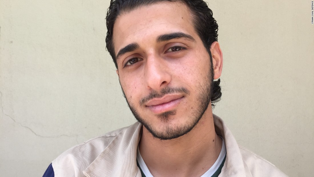 Mohammad Altouma, 22. First-year university student, studying mechanical aviation engineering. &quot;The town square in my village was bombed by the regime. It hit my uncle&#39;s house. I rescued my aunt, uncle and 5-year-old girl cousin, but her two brothers were killed.&quot;