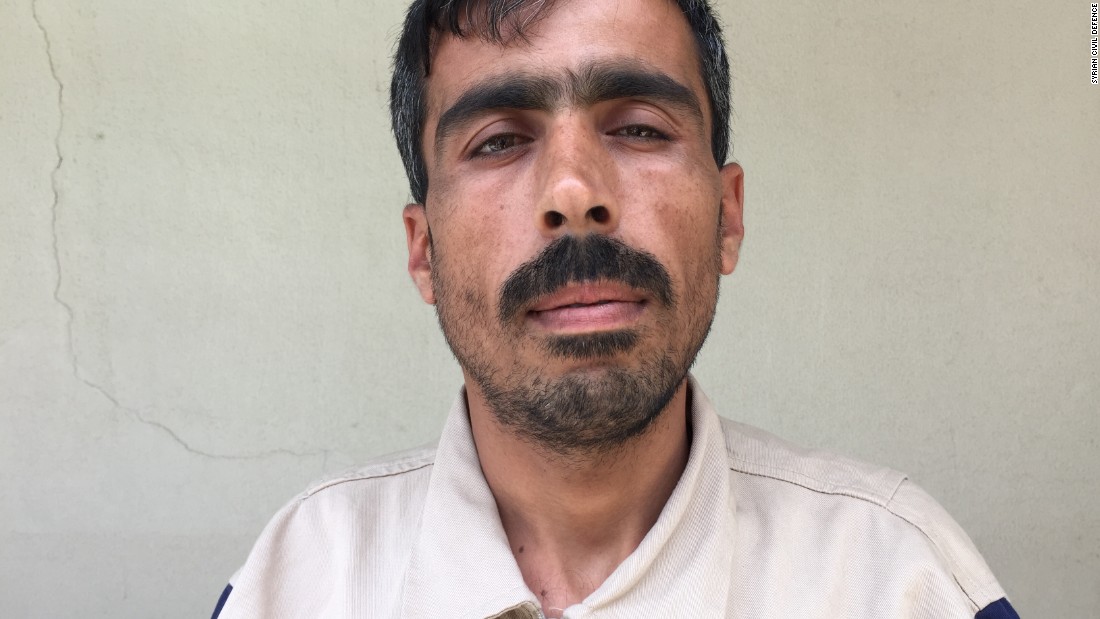 Abdul Kader Suleyman, 32. Farmer. &quot;A month ago in Darkoush, the regime aircraft hit with two thermobaric missiles. We were able to save a 7-month-old girl, but her mother and father died. We were able to place her with her uncle.&quot;