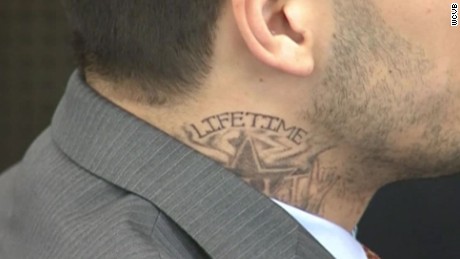 This tattoo and another were among Hernandez&#39;s prison violations.