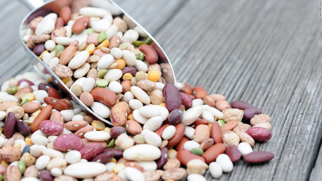 Dried beans contain antioxidant compounds.