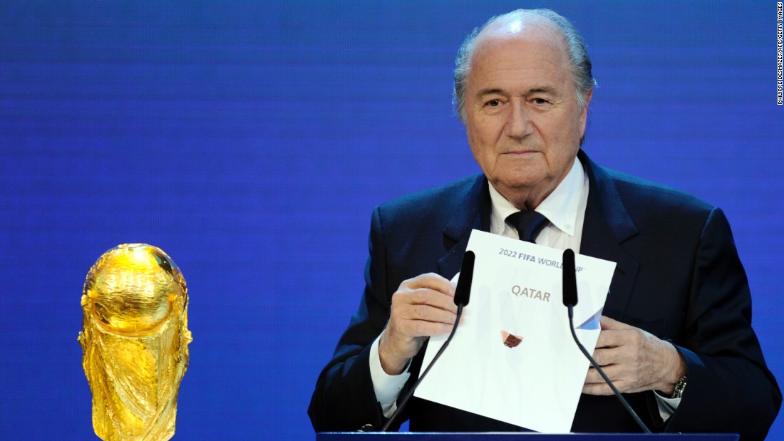 In December 2010, Blatter was heavily criticized for suggesting gay football fans should &quot;refrain from sexual activity&quot; if they wished to attend the 2022 World Cup in Qatar, where homosexuality is illegal. Blatter later apologized and said it had not been his intention to offend or discriminate.