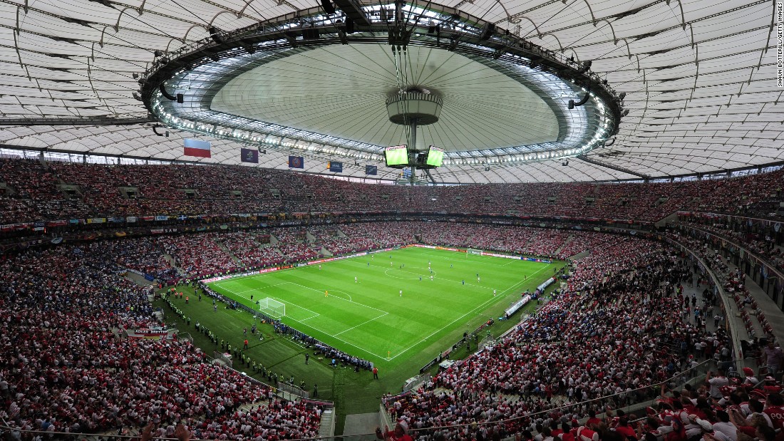The 58,000 national stadium in Warsaw will host the final between Dnipro and Sevilla. It was built ahead of the 2012 European Championship finals which Poland co-hosted with Ukraine.