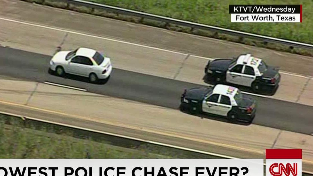 Is This The Slowest Car Chase Ever Cnn Video 