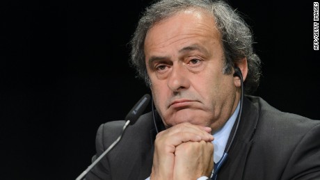 UEFA President Michel Platini attends a press conference prior to the 65th FIFA Congress on May 28, 2015 in Zurich. UEFA will not boycott FIFA&#39;s congress and presidential election in Zurich on Friday, Dutch federation president Michael van Praag said following a meeting of the European. governing body. AFP PHOTO / FABRICE COFFRINIFABRICE COFFRINI/AFP/Getty Images