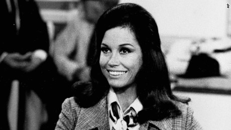 Actress Mary Tyler Moore appears in character as Mary Richards in &quot;The Mary Tyler Moore Show&quot;  on August 1970.