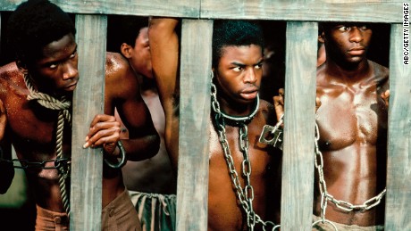 The 12-hour ABC miniseries &quot;Roots,&quot; which aired for eight consecutive nights in January 1977, remains one of TV&#39;s landmark programs. Based on Alex Haley&#39;s best-selling novel, &quot;Roots&quot; starred LeVar Burton, center, as Kunta Kinte, a West African youth kidnapped into slavery and shipped to America. The show then follows 100 years of Kinte&#39;s descendants in America. The series&#39; final episode still ranks as the third highest-rated telecast in U.S. history.