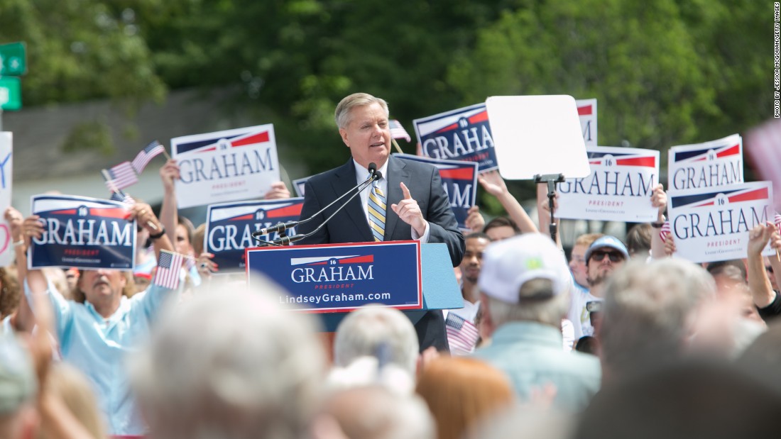 U.S. Sen. Lindsey Graham, R-South Carolina, who has dropped out of the presidential race.