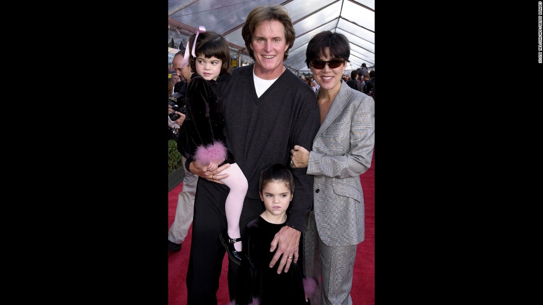 The Jenner family attends the premiere of &quot;The Emperor&#39;s New Groove&quot; in 2000. Jenner and Kris had two kids together: Kylie, left, and Kendall.