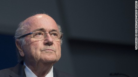 FIFA President Sepp Blatter holds a press conference at the headquarters of the world&#39;s football governing body in Zurich on June 2, 2015.