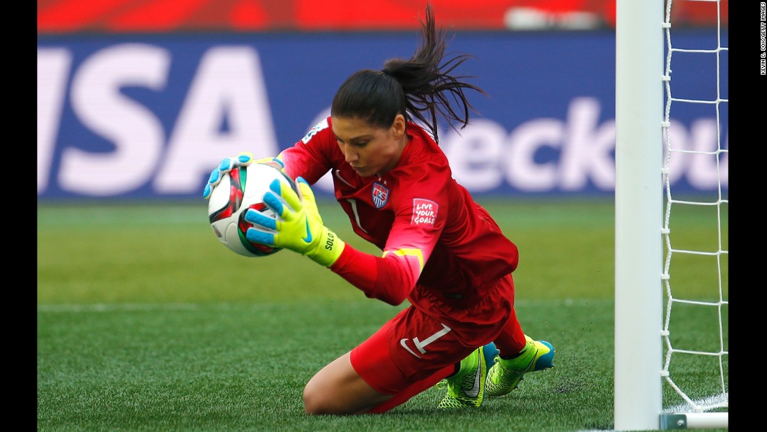 USWNT &#39;keeper Hope Solo put in an outstanding performance Monday as she helped her team to a 3-1 victory over Australia in its opening Women&#39;s World Cup match. The U.S. is one of the favorites to lift the trophy.