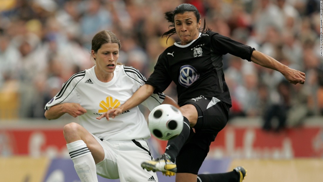 She enjoyed the most prolific period of her club career during a four-year spell at Swedish club Umea IK between 2004-2008, scoring an incredible 111 goals in 103 games.