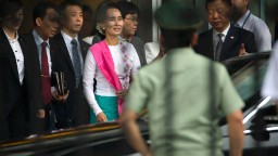 150610183450 aung san suu kyi beijing hp video Aung San Suu Kyi heads to China, meets President Xi