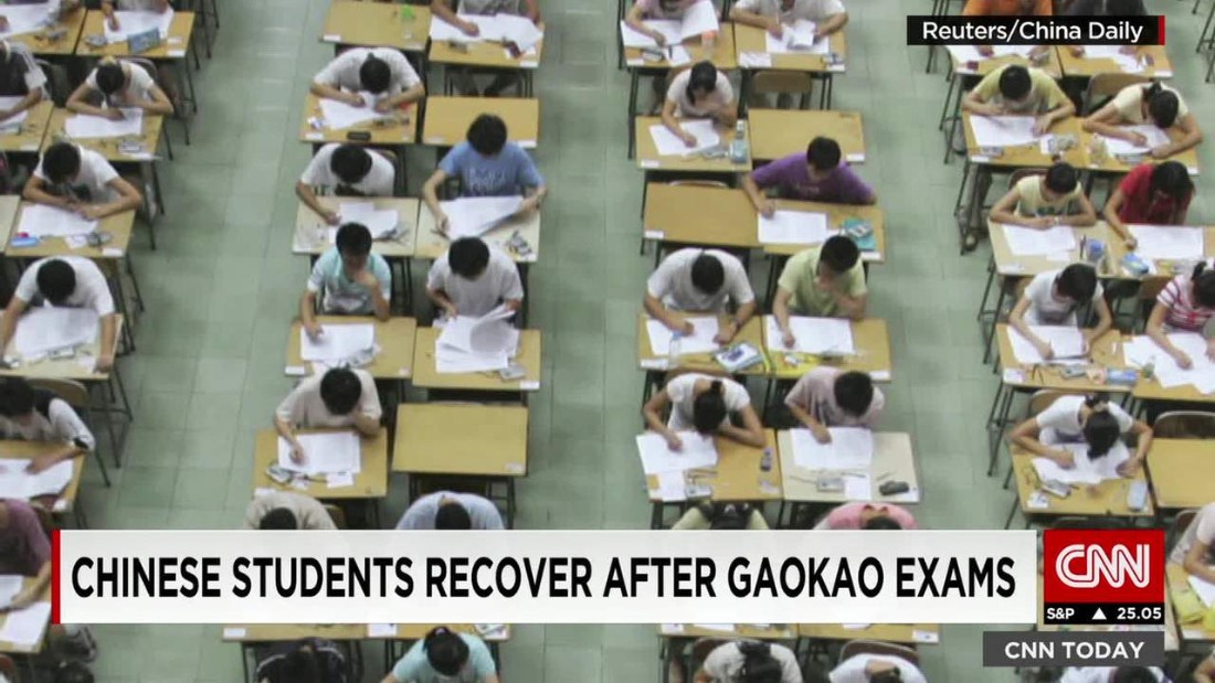 Chinese students recover from the Gaokao - CNN Video