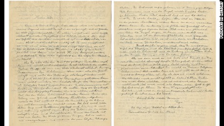 In a letter to his son Eduard -- one of 27 that was up for auction last week -- Albert Einstein wrote about youth. &quot;When you&#39;re young, you tend to mentally oppose the world,&quot; he wrote. &quot;You measure your strength on everything and go back and forth the between hesitation and confidence.&quot;