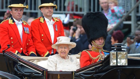 Queen Elizabeth marks official birthday with parade - CNN