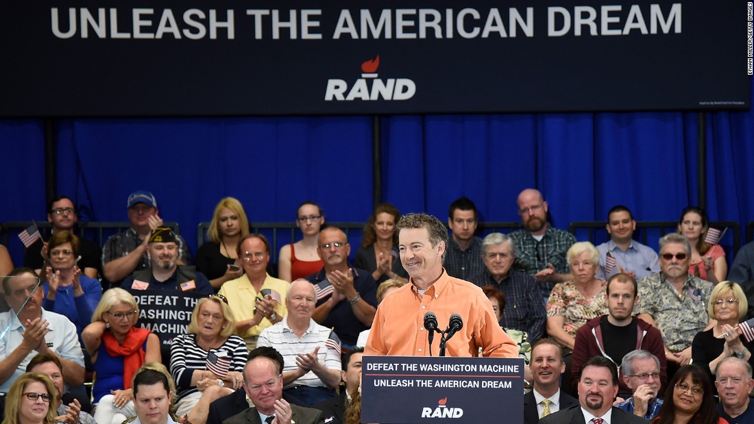 U.S. Sen. Rand Paul, R-Kentucky, who has dropped out of the presidential race.