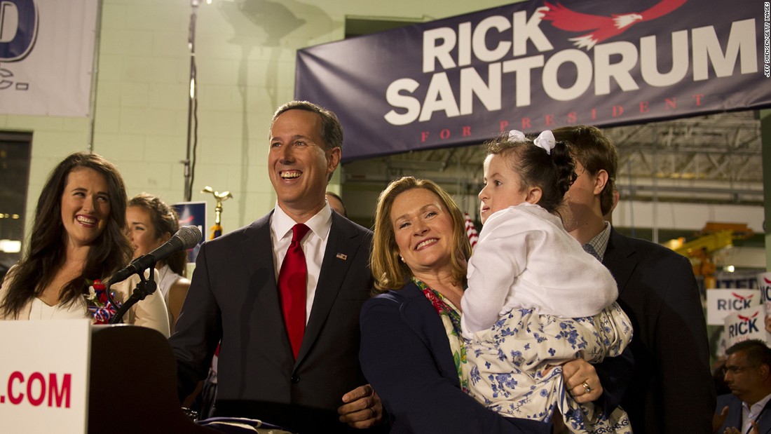 Former U.S. Sen. Rick Santorum, R-Pennsylvania, who has dropped out of the presidential race.