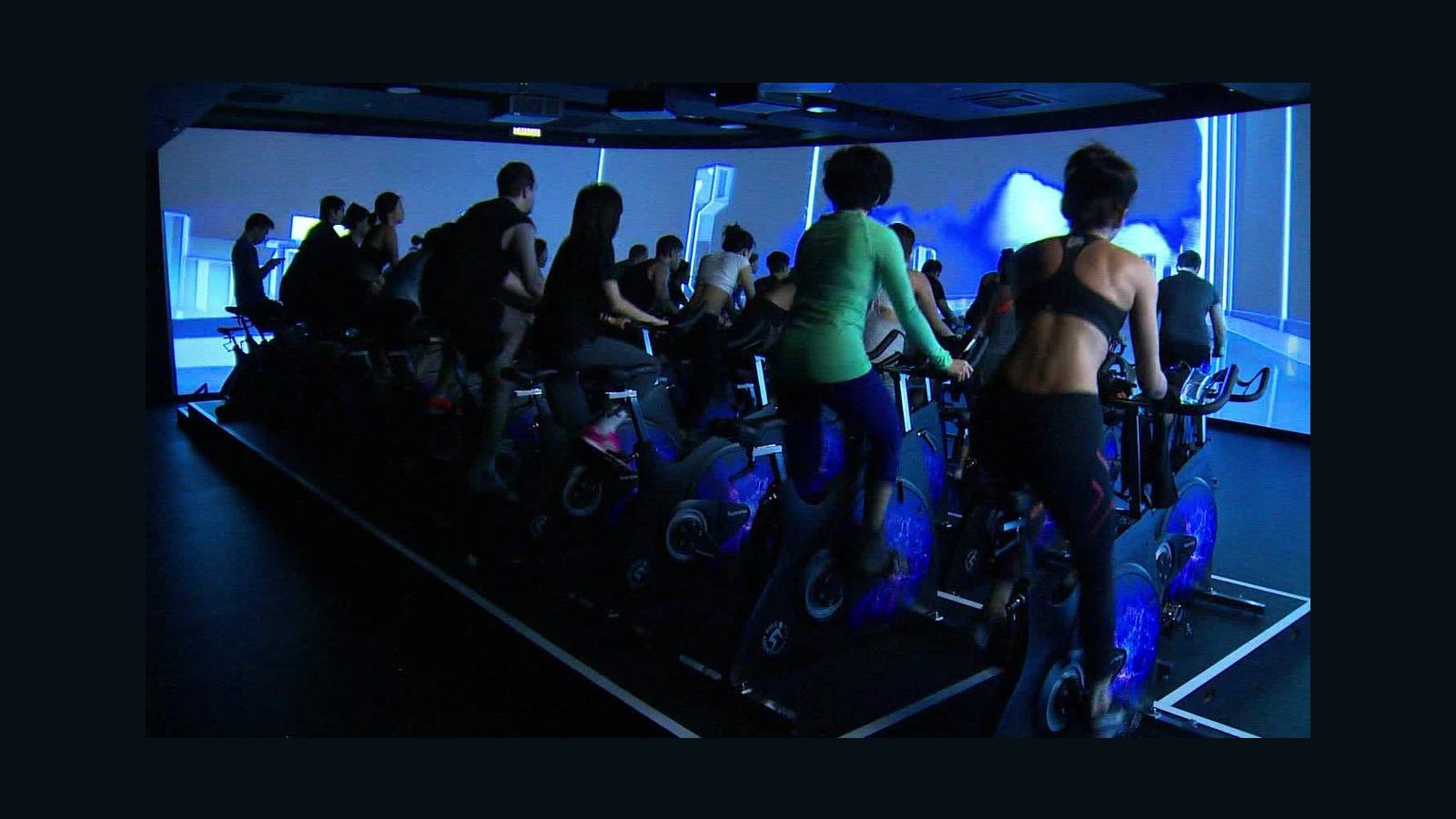 virtual indoor cycling