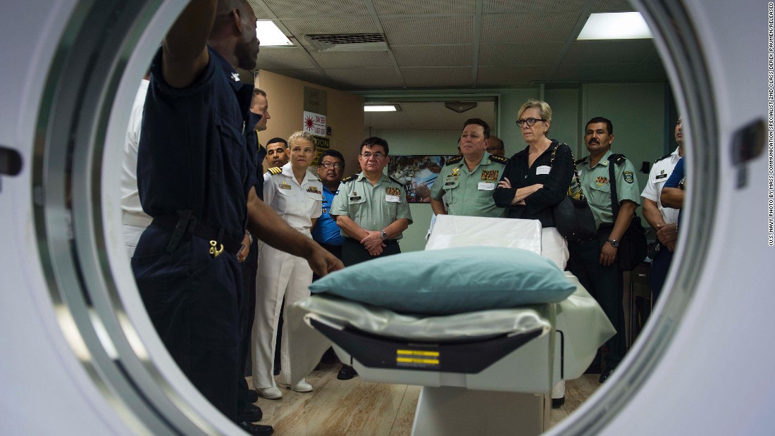 A radiology suite is just one part of the ship&#39;s high tech facilities.