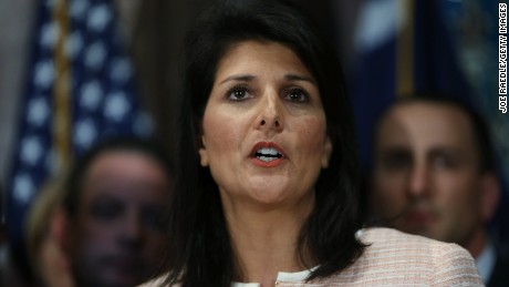 Nikki Haley calls for removal of Confederate flag from capitol grounds