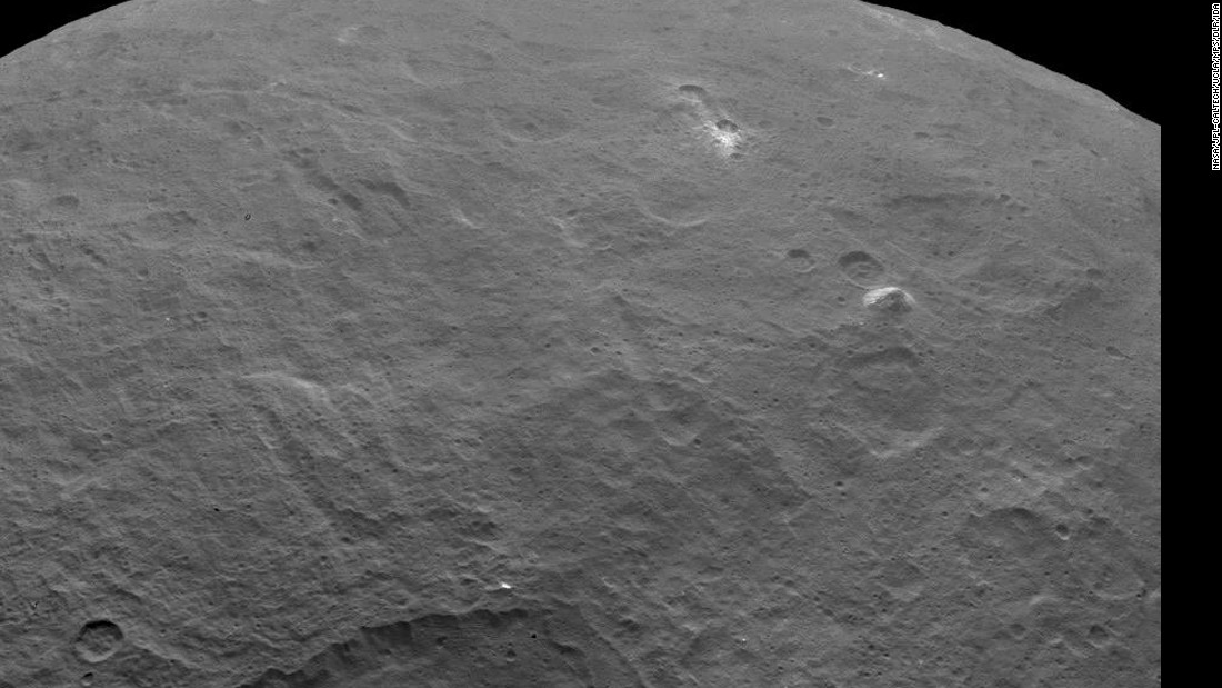 NASA&#39;s Dawn probe &lt;a href=&quot;http://dawn.jpl.nasa.gov/multimedia/images/?view=grid_view&amp;start=1&quot; target=&quot;_blank&quot;&gt;captured this image&lt;/a&gt; of a 3-mile-tall pyramid-shaped structure rising from a plain on the surface of the dwarf planet Ceres. The discovery has further fueled speculation about just what mysteries Ceres may hold. The image was taken on June 6, 2015.