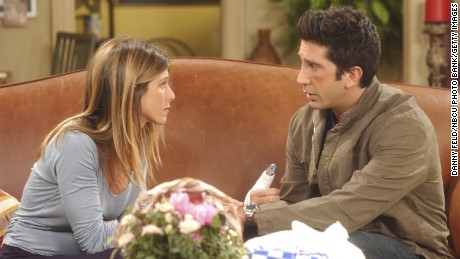 Jennifer Aniston as Rachel Green, David Schwimmer as Dr. Ross Geller 