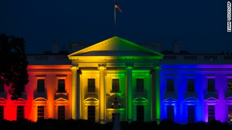 Image result for rainbow white house photo