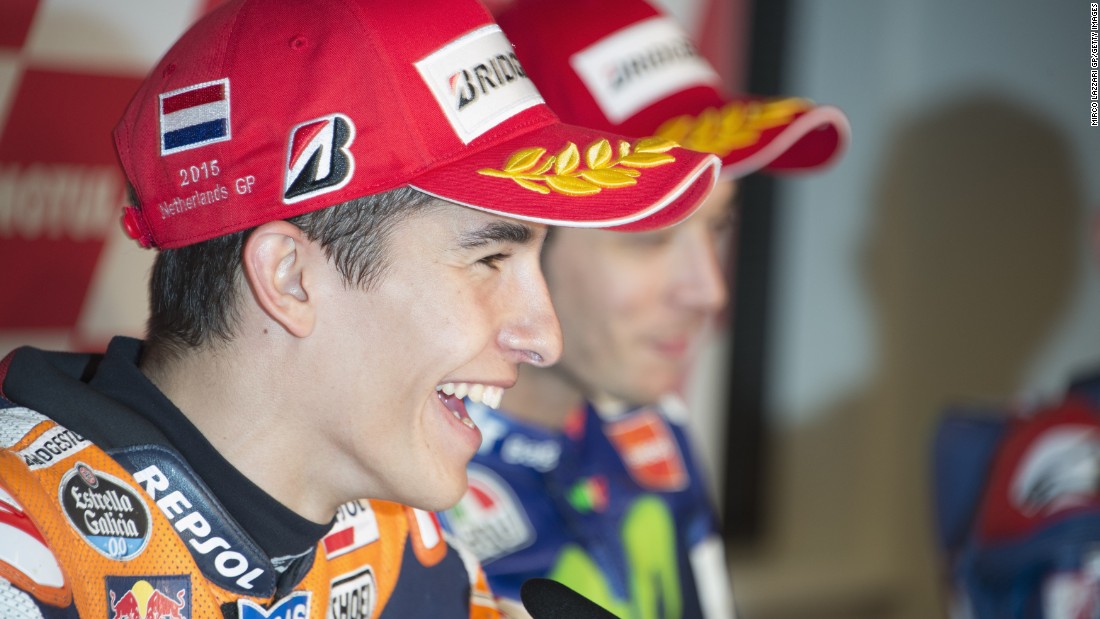 Marquez trails by 74 points after eight of 18 races, but second place was an improvement for the Spanish Honda rider after failing to finish the two previous events. 