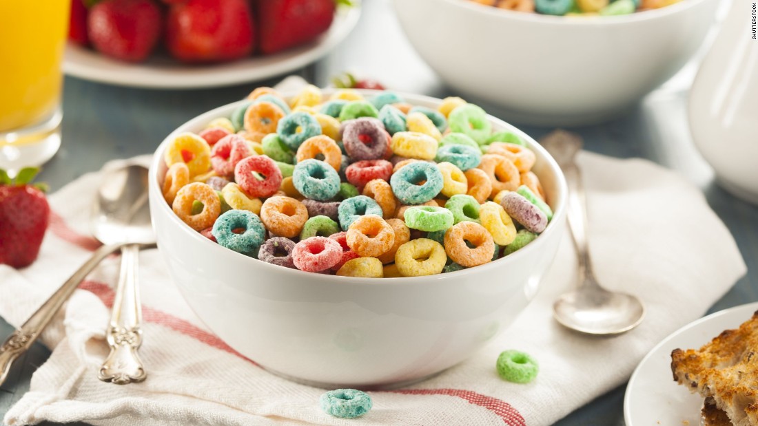 A 2014 report says children&#39;s cereals have 40% more sugars than adult cereals, and twice the sugar of oatmeal.